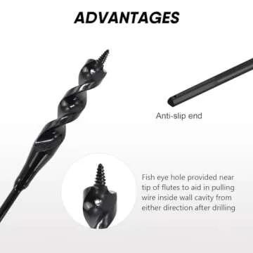 HANSHAN Flexible Installer Drill Bit for Easy Wire Installation