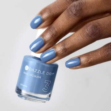 Dazzle Dry Nail Lacquer - Varsity Blues Full Coverage Cream