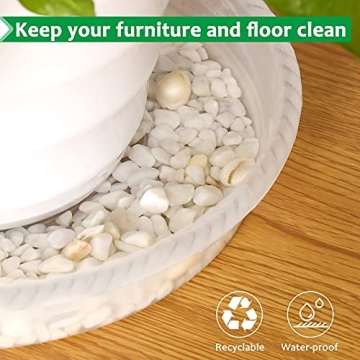 Durable Clear Plant Saucer Drip Trays - 9 Pack of 5, 7, 9 Inch