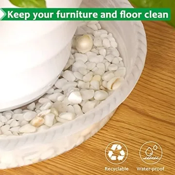 Durable Clear Plant Saucer Drip Trays - 9 Pack of 5, 7, 9 Inch