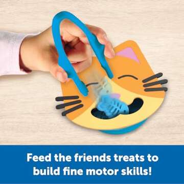 Learning Resources Fine Motor Feeding Friends, 39 Pieces, Ages 3+, Toddler Toys, Montessori Toys, Pr...