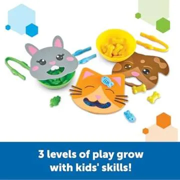 Fine Motor Feeding Friends for Toddler Learning Fun