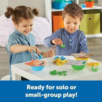 Fine Motor Feeding Friends for Toddler Learning Fun