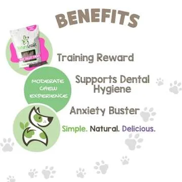 Nature Gnaws Beef Gullet Chews for Small Dogs 4-5" (20 Count) - Natural Beef Jerky Stick Dog Chew Treats - Rawhide Free