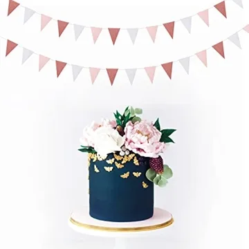Rose Gold Pennant Banner Set - Perfect for Any Celebration