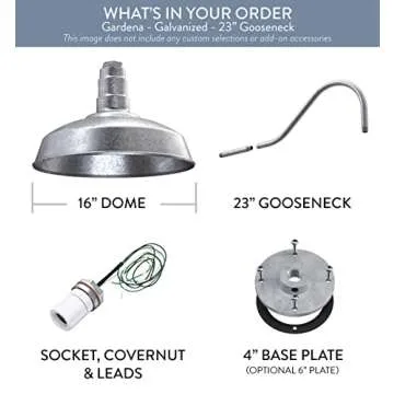 Steel Lighting Gardena Barn Light | Customizable Outdoor Fixture