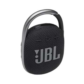 JBL Clip 4 Bluetooth Speaker Bundle with Case (Black)