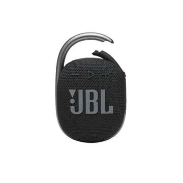 JBL Clip 4 Bluetooth Speaker Bundle with Case (Black)