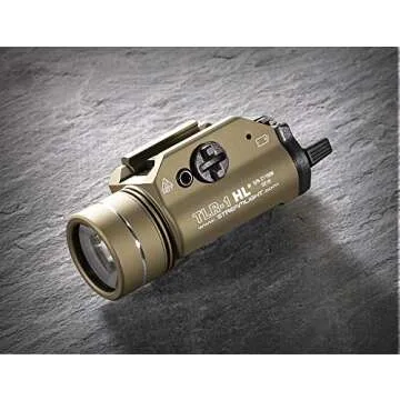 Streamlight 69266 TLR-1 HL 1000-Lumen Mounted Weapon Light with Rail Locating Keys, Flat Dark Earth