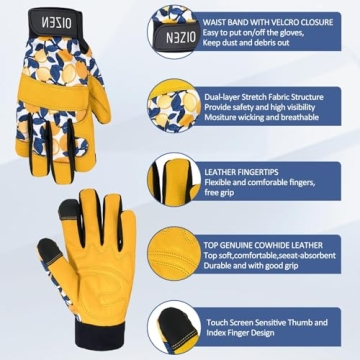 OIZEN Stylish Thorn Proof Gardening Gloves for All