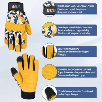 OIZEN Stylish Thorn Proof Gardening Gloves for All