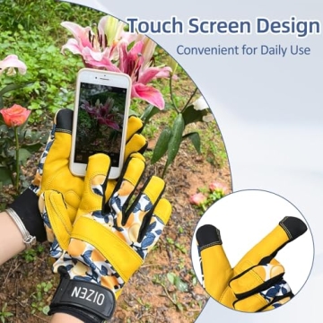 OIZEN Stylish Thorn Proof Gardening Gloves for All