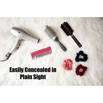 Diversion Safe Hair Brush by Stash-it, Can Safe to Hide Money, Jewelry, or Valuables with Discreet S...