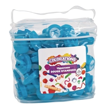 Colorations Alphabet Dough Stampers Set for Kids