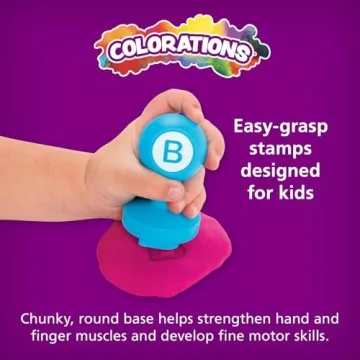 Colorations Alphabet Dough Stampers Set for Kids