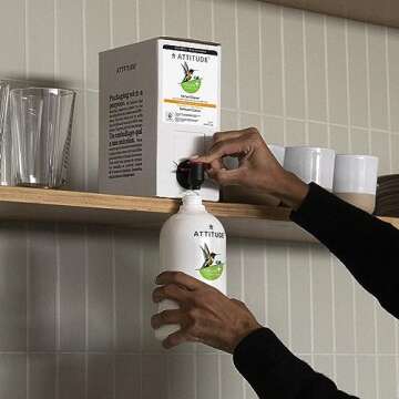 ATTITUDE Kitchen Cleaner, EWG Verified, Degreasing Power, Plant and Mineral-Based, Vegan and Cruelty...