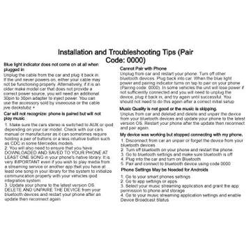 Bovee tune2air Wireless Car Kit for AUDI, VW, MB - Music Interface Adaptor for in car iPod Integration (WMA3000A AMI/MDI/MMI connector)