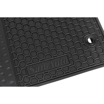 Car Floor Mats Custom Fit for Toyota Camry 8th 2018 2019 2020 2021 2022 2023 2024 Full Black Rubber ...