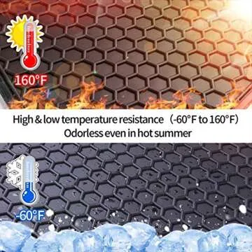 Car Floor Mats Custom Fit for Toyota Camry 8th 2018 2019 2020 2021 2022 2023 2024 Full Black Rubber Car Floor Liners Set All Weather Season Protection Heavy Duty Odorless