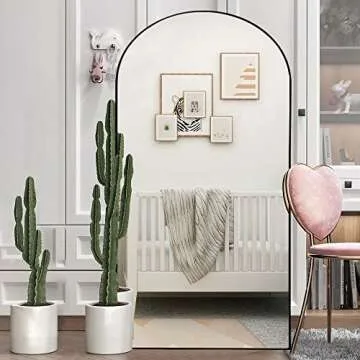NeuType Arched Full Length Mirror for Home Décor