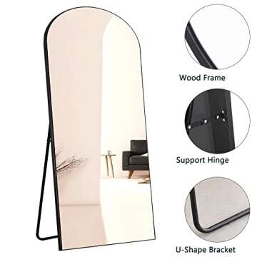 NeuType Arched Full Length Mirror for Home Décor