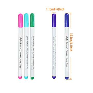 YsesoAi 15-Count Disappearing Ink Fabric Markers Set