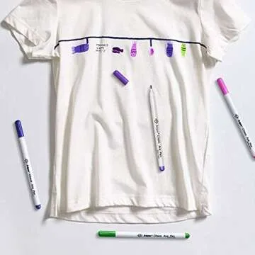 YsesoAi 15-Count Disappearing Ink Fabric Markers Set