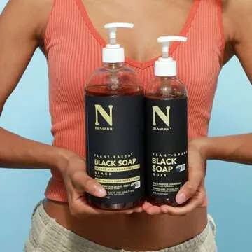 Natural Multi-Purpose Black Liquid Soap for All Skin Types