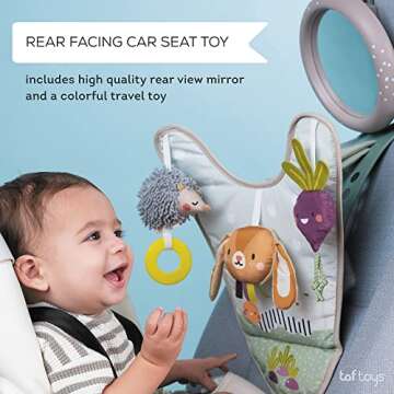 Taf Toys Infant Car Seat Development Center Newborn Baby Essentials Must Haves Toy, Car Seat Accesso...