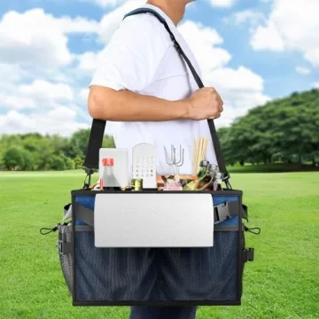 FANGSUN Large Picnic and Grill Caddy for Outdoor Use