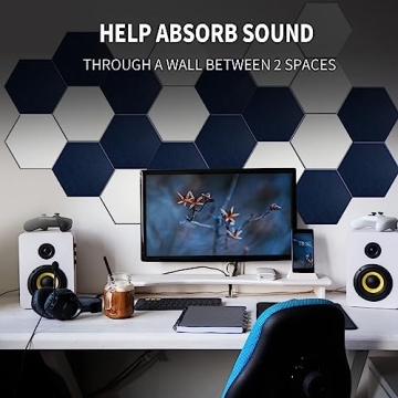 Mollywell Hexagon Acoustic Panels for Stylish Sound Control