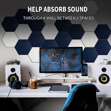 Mollywell Hexagon Acoustic Panels for Stylish Sound Control