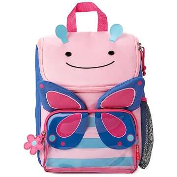 Skip Hop Big Kid Backpack, Zoo Kindergarten Ages 3-4, Butterfly