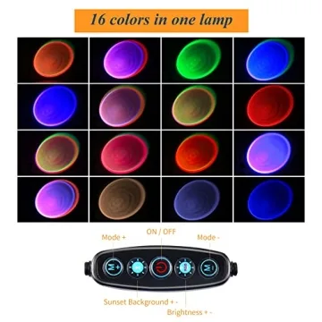 16-Color LED Rainbow Floor Lamp for Home Decor and Parties