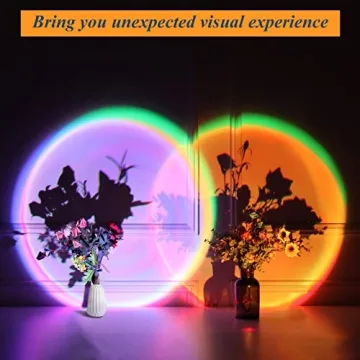 16-Color LED Rainbow Floor Lamp for Home Decor and Parties