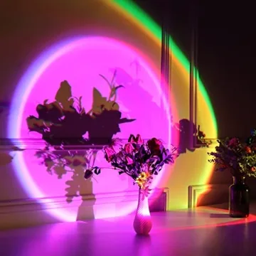 16-Color LED Rainbow Floor Lamp for Home Decor and Parties