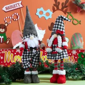 JOYIN 23” Gnome Couple Christmas Decoration - Unique Style