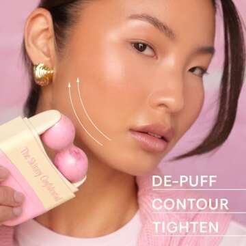 The Skinny Confidential Mint Ice Roller for Face - Compact Facial Skin Care Tools for Sculpting & Contouring - Cold Therapy Facial Rollers Reduce Puffiness & Redness - Beauty Gifts for Women and Men