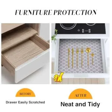 Glotoch Non Adhesive Shelf Liner for Kitchen Cabinets, 12" x20FT Non Slip Drawer Liners for Kitchen, Waterproof Cabinet Liners for Shelves, Shelf Paper Closet Liner for Cupboard/Dresser/Bathroom Gray