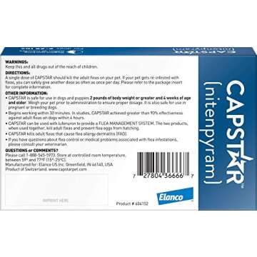 Capstar Fast-Acting Oral Flea Treatment for Dogs