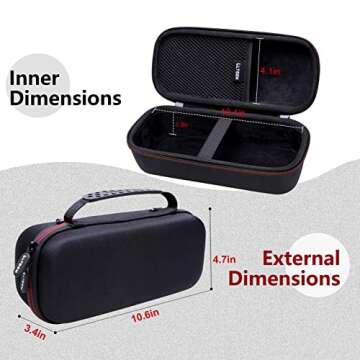 LTGEM Hard Case Compatible with Bose New SoundLink Flex 2nd Gen/Bose SoundLink Flex Bluetooth Portable Speaker,Black Case