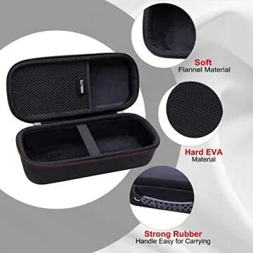 LTGEM Hard Case Compatible with Bose New SoundLink Flex 2nd Gen/Bose SoundLink Flex Bluetooth Portable Speaker,Black Case