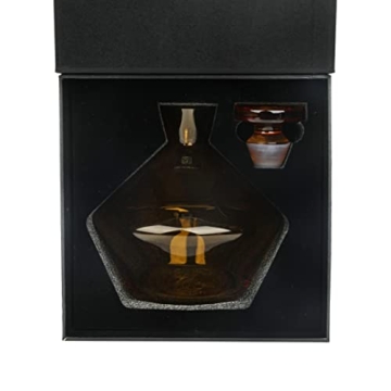 Bruno Magli Whiskey Decanter - Elegant 49-Ounce Glass Carafe