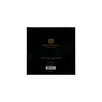 Bruno Magli Whiskey Decanter - Elegant 49-Ounce Glass Carafe