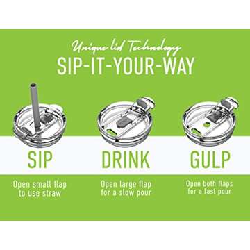 Base Brands Reduce Cold-1 Mug, 40 Oz, Dark Web