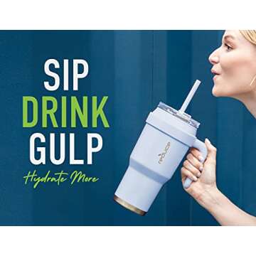 Base Brands Reduce Cold-1 Mug, 40 Oz, Dark Web