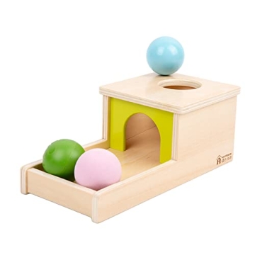 Adena Montessori Object Permanence Box with Three Balls