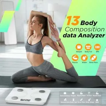 Runstar Smart Scale for Body Weight and Fat Percentage, High Accuracy Digital Bathroom Scale FSA or ...