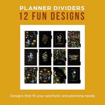 Happy Planner Disc-Bound 12-Month Planner, Jan.–Dec. 2025 Daily, Weekly, and Monthly Planner, Classic Size, Checklist Layout, Grounded Magic, 72 Pages, 12 Dividers, 2 Sticker Sheets, 7" x 9.25"