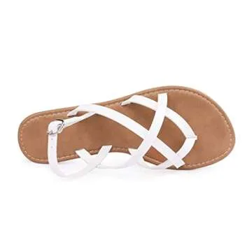 Stylish Women's Gladiator Flat Sandals for Comfort